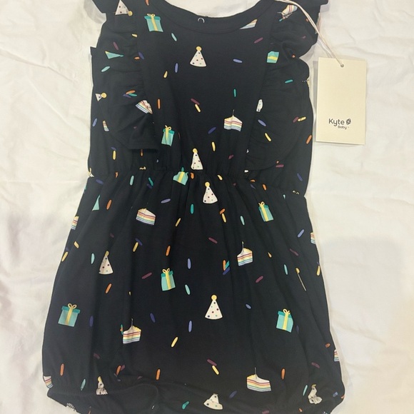 NWT Kyte Baby Midnight Party Bamboo Bubble Romper 3T - Picture 2 of 7